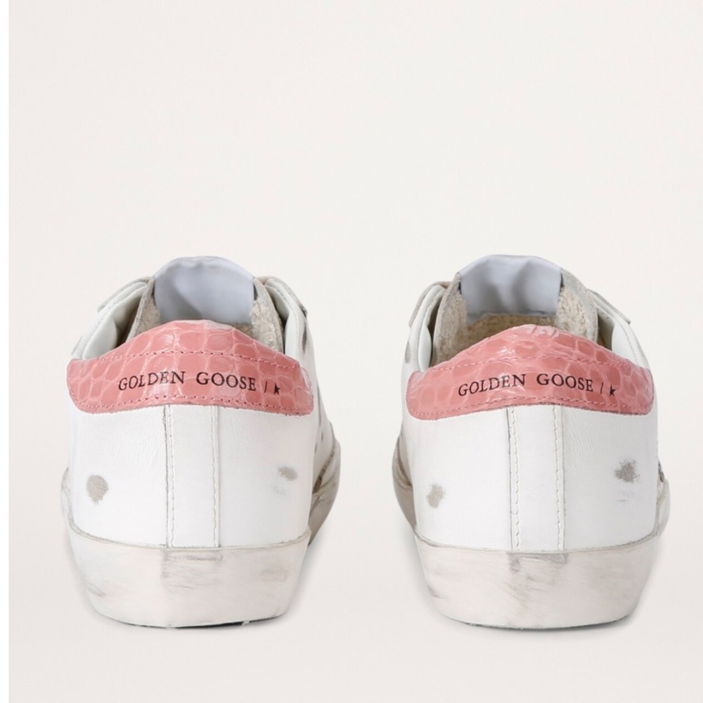 GOLDEN GOOSE
Leather Croc-Embossed Super-Star Sneakers - Picture 3 of 8